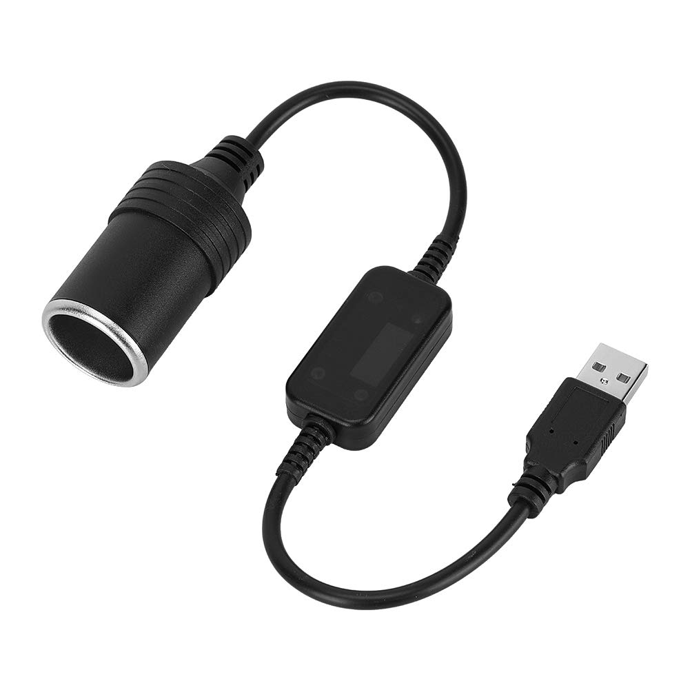 Auto Zigarettenanzünder Stecker Adapterbuchse USB-Ladegerät Verlängerungskabel 5V bis 12V Stecker zu Buchse von KIMISS