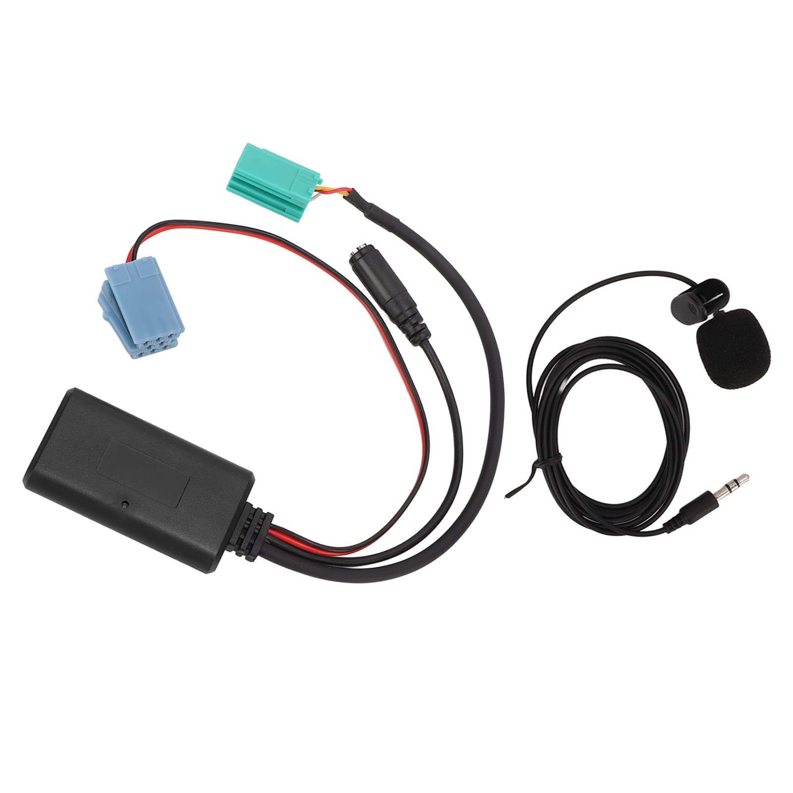 Bluetooth-Audio-Adapterkabel, KIMISS Auto-Bluetooth-Modul, Kabelloses Audio-AUX-Adapterkabel mit Mikrofon-Ersatz für CD-Player von KIMISS