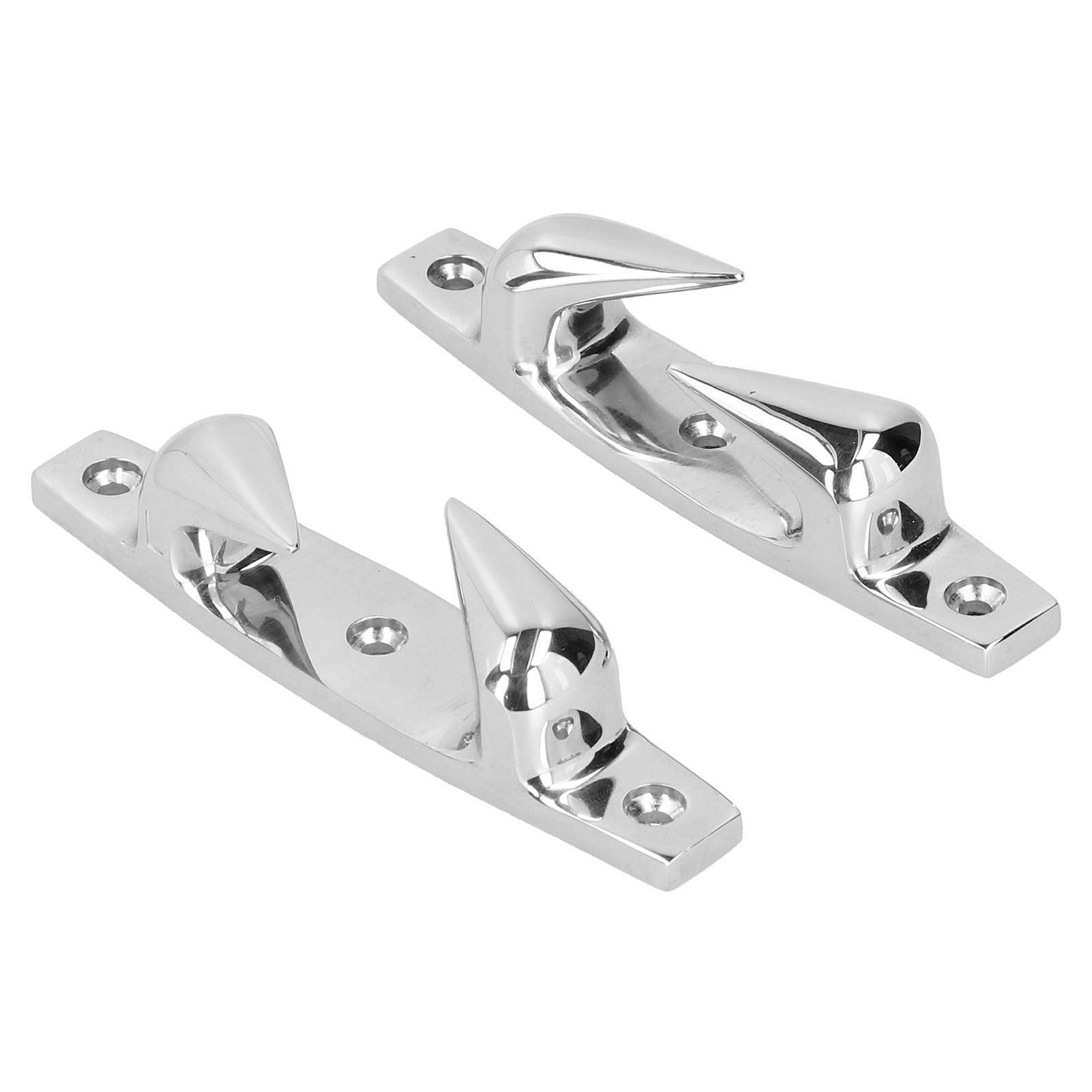 Bow Chocks 2pcs 4.69in Rope Guide Cleat Anchoring Mooring Cleats Links Rechts 316 Edelstahl Fairlead für Marine Boat Yacht von KIMISS