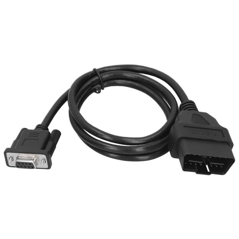 Diagnose-Extenderkabel-Adapter, 16-poliger OBD2-zu-RS232-DB9-Auto-Diagnoseschnittstellenadapter-Verlängerungskabelanschluss von KIMISS