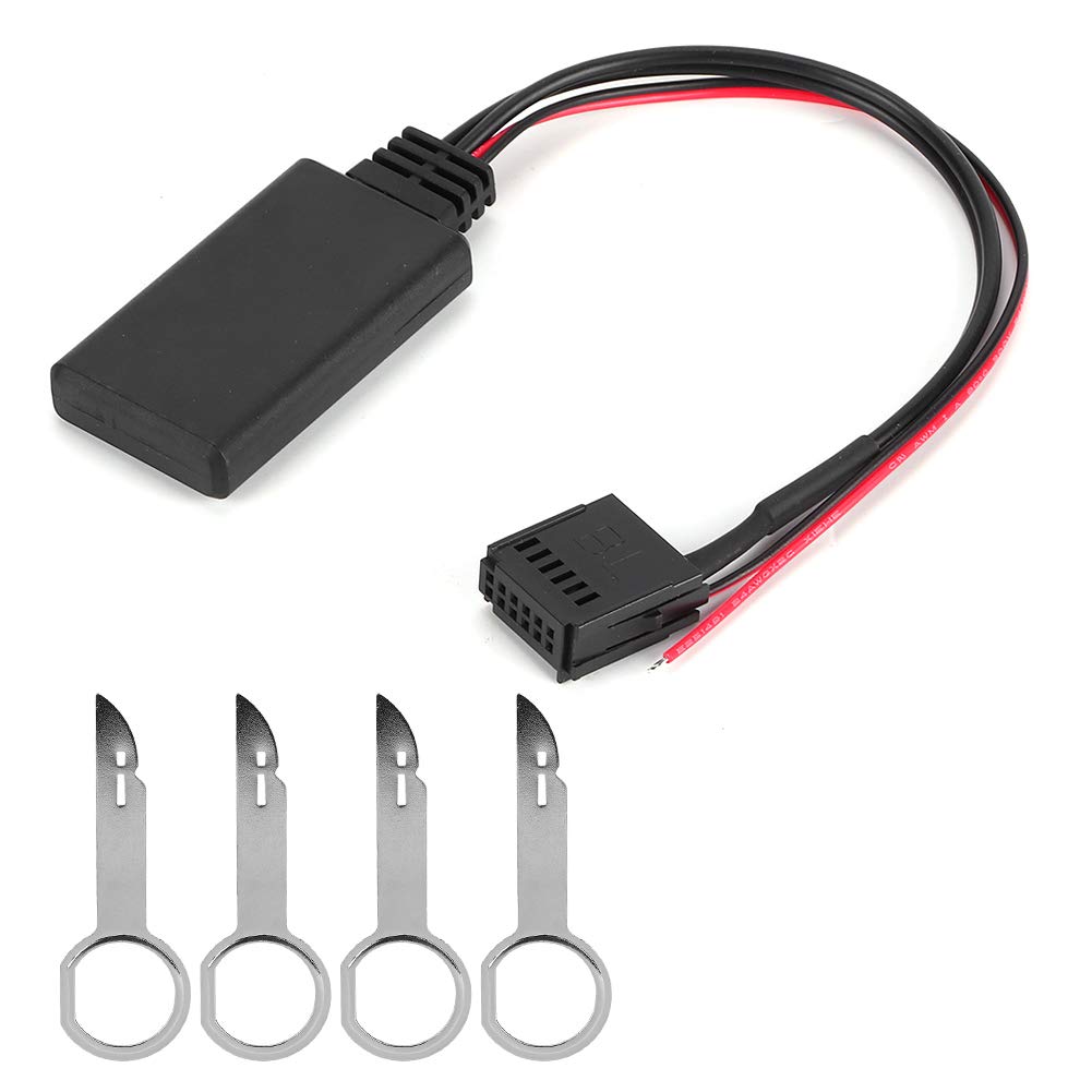 Duokon Car Bluetooth-Modul AUX-IN-Kabel Drahtloser Audioadapter Passend für Ford Focus/Mondeo/Fiesta 6000 CD von KIMISS