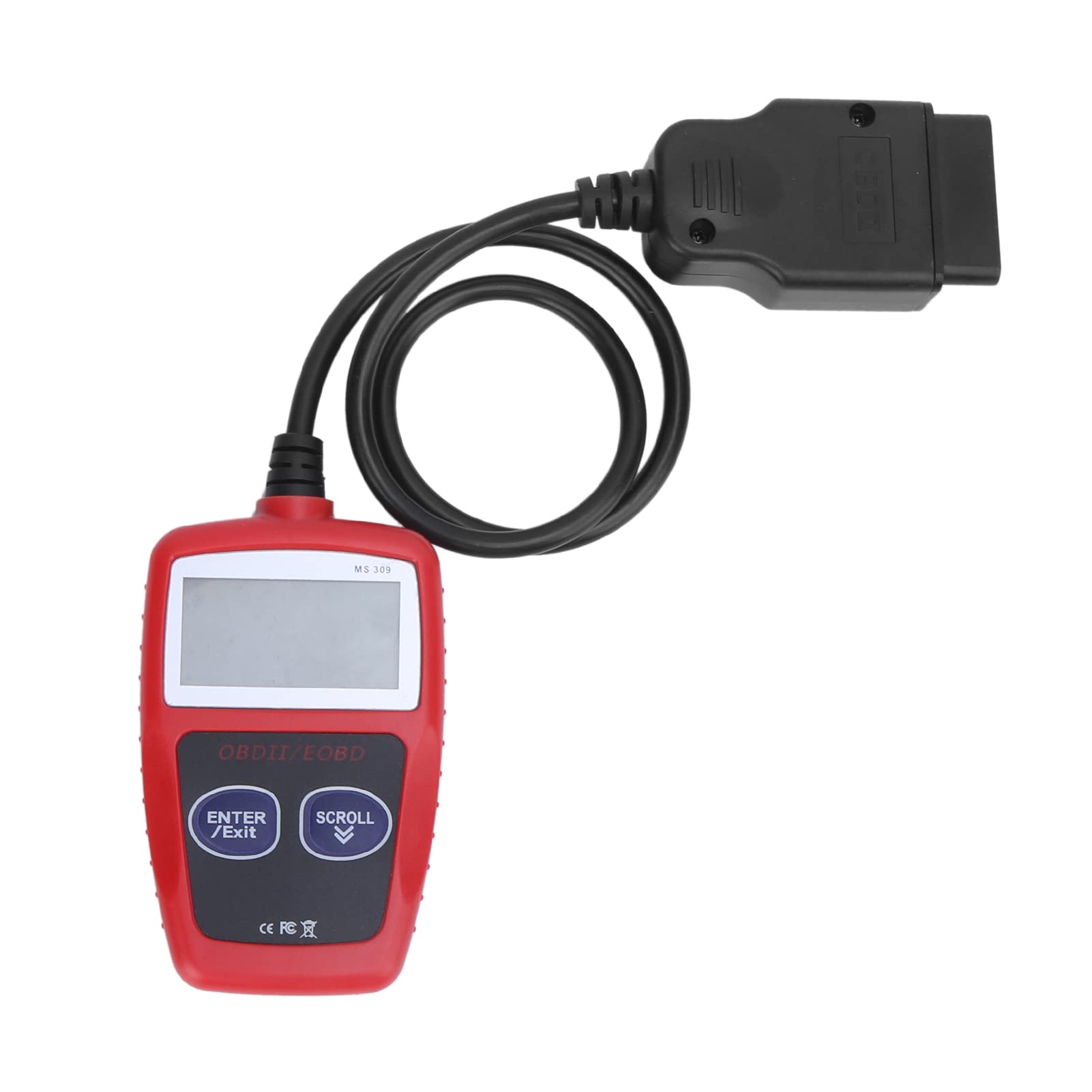 Fehlercodeleser Plus Batterietester, OBD2-Scanner CAN Auto Motorcodeleser Diagnosewerkzeug Ersatz für 12‑24 V von KIMISS