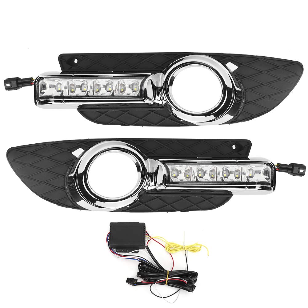 Harness-KIMISS LED DRL Tagfahrlicht, gelb weiß 2 Farben Blinker passend für Lancer 2007-2012 von KIMISS