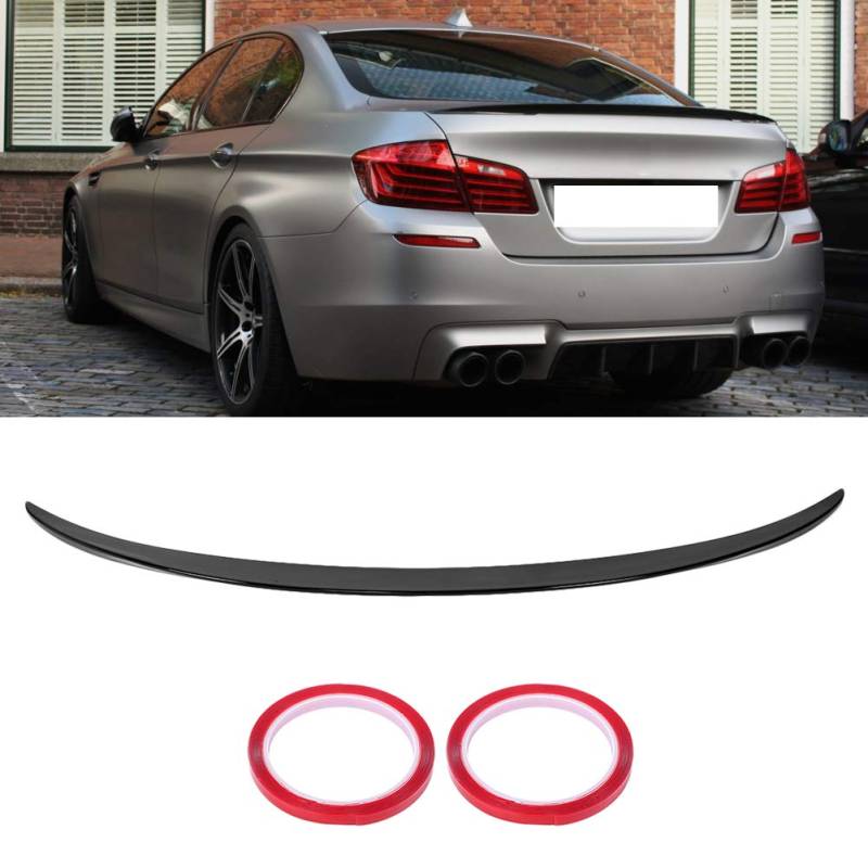 Heckspoiler Spoiler Protector Lip Passend für 5 Series F10 Limousine 2010-2016 Glänzend Schwarz von KIMISS