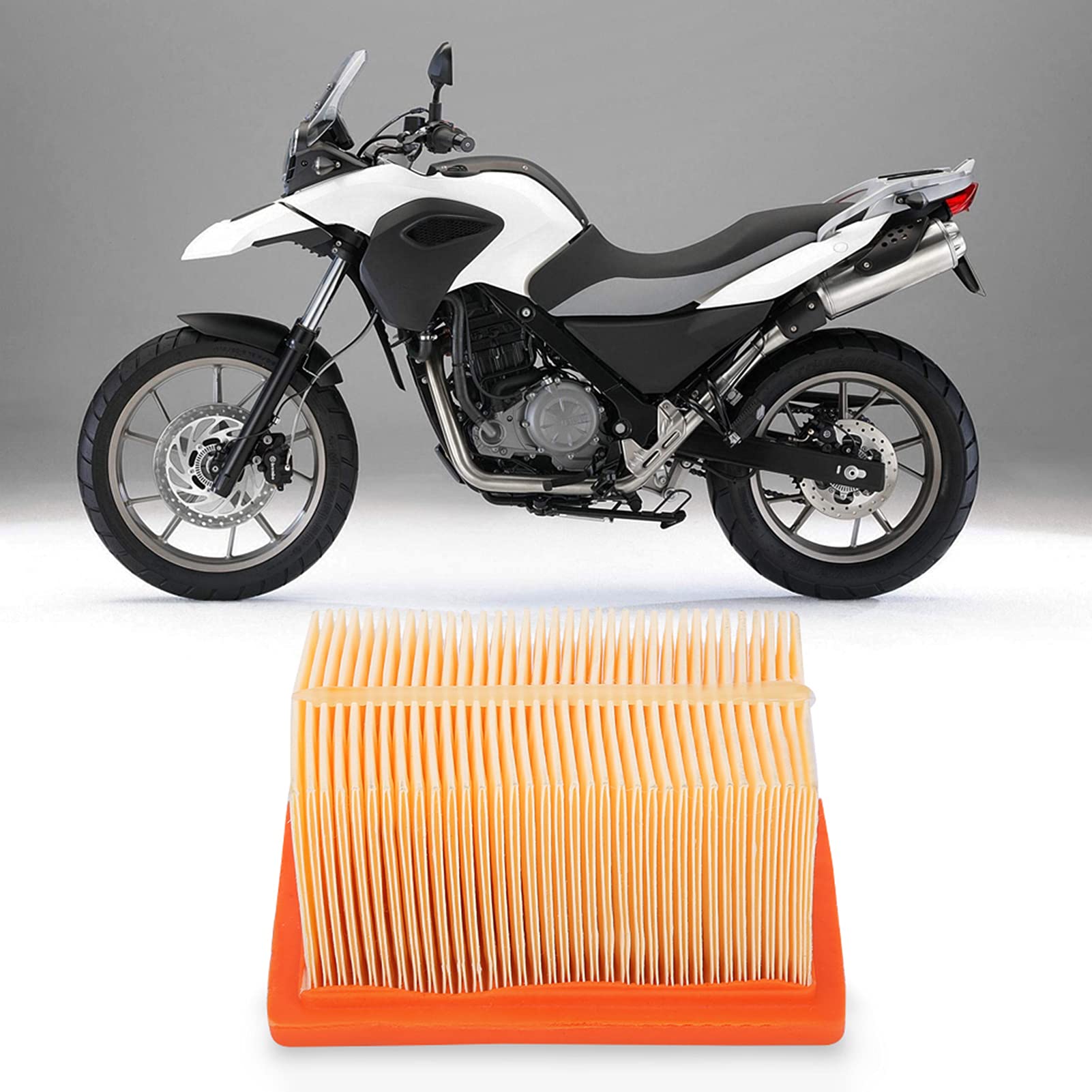 High Flow Luftfilter Ansaugluftfilter Gummipapier Motorrad Ansaugluftfilter Reiniger für G650Gs G650 2009 2014 Sertao 650 2012 2014 von KIMISS