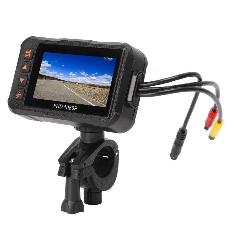 Hochleistungselektronik 3-Zoll-Motorrad-Dashcam 1080P Video-Fahrrecorder Vorne Hinten Loop-Aufnahme G-Sensor Parküberwachung Wasserdichte Action-Kamera von KIMISS