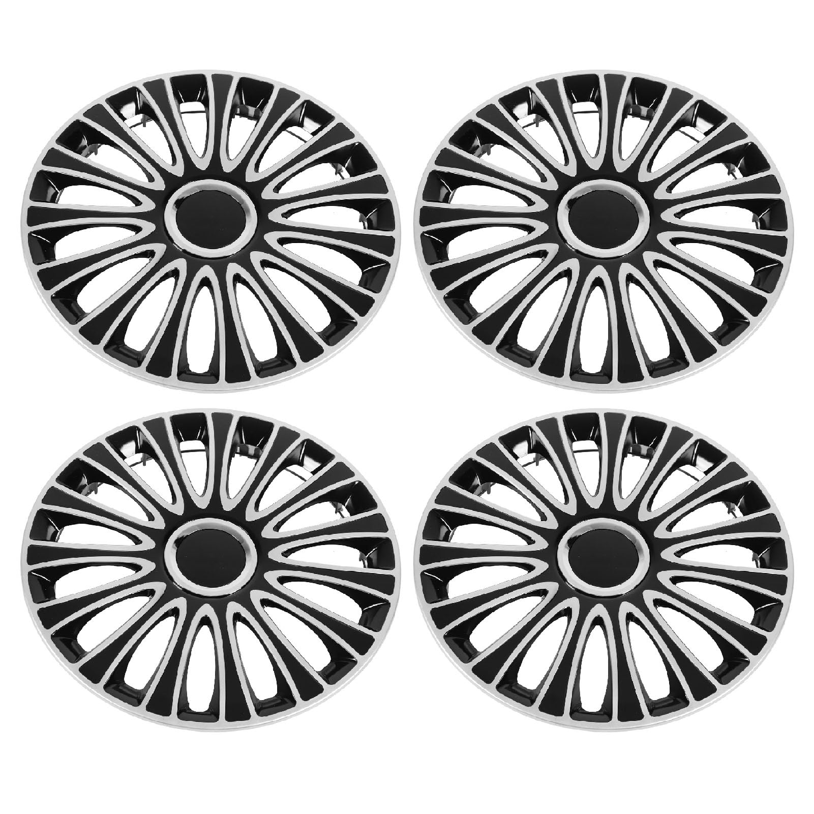 KIMISS 14 Zoll Rad Hubcaps - 4 Pack Silber Universal Car Covers für AX & More von KIMISS