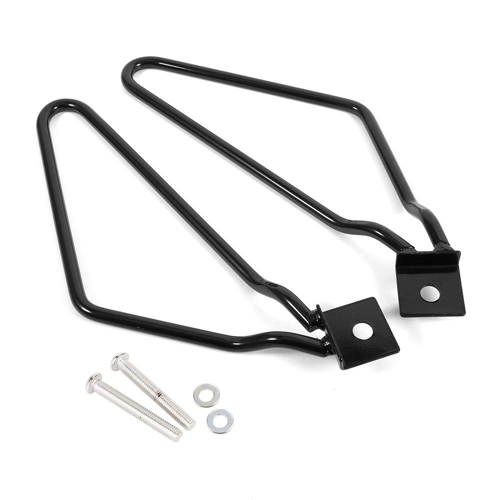 KIMISS 2Pcs Motorrad Satteltaschen Halterungen Halterungen Halterungen für XL883/1200 HD1450/1584(Schwarz) von KIMISS