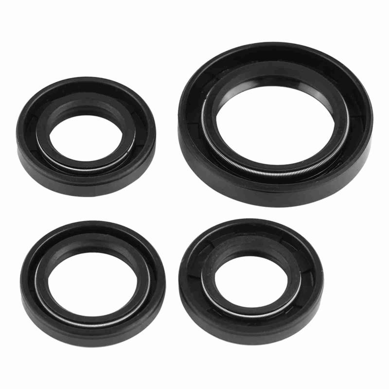 KIMISS 4Pcs Gummi Öldichtungen, Motorkurbelwellen Kurbelgehäusedichtung für die meisten GY6 50cc 139 QMB Roller ATV Motorräder von KIMISS