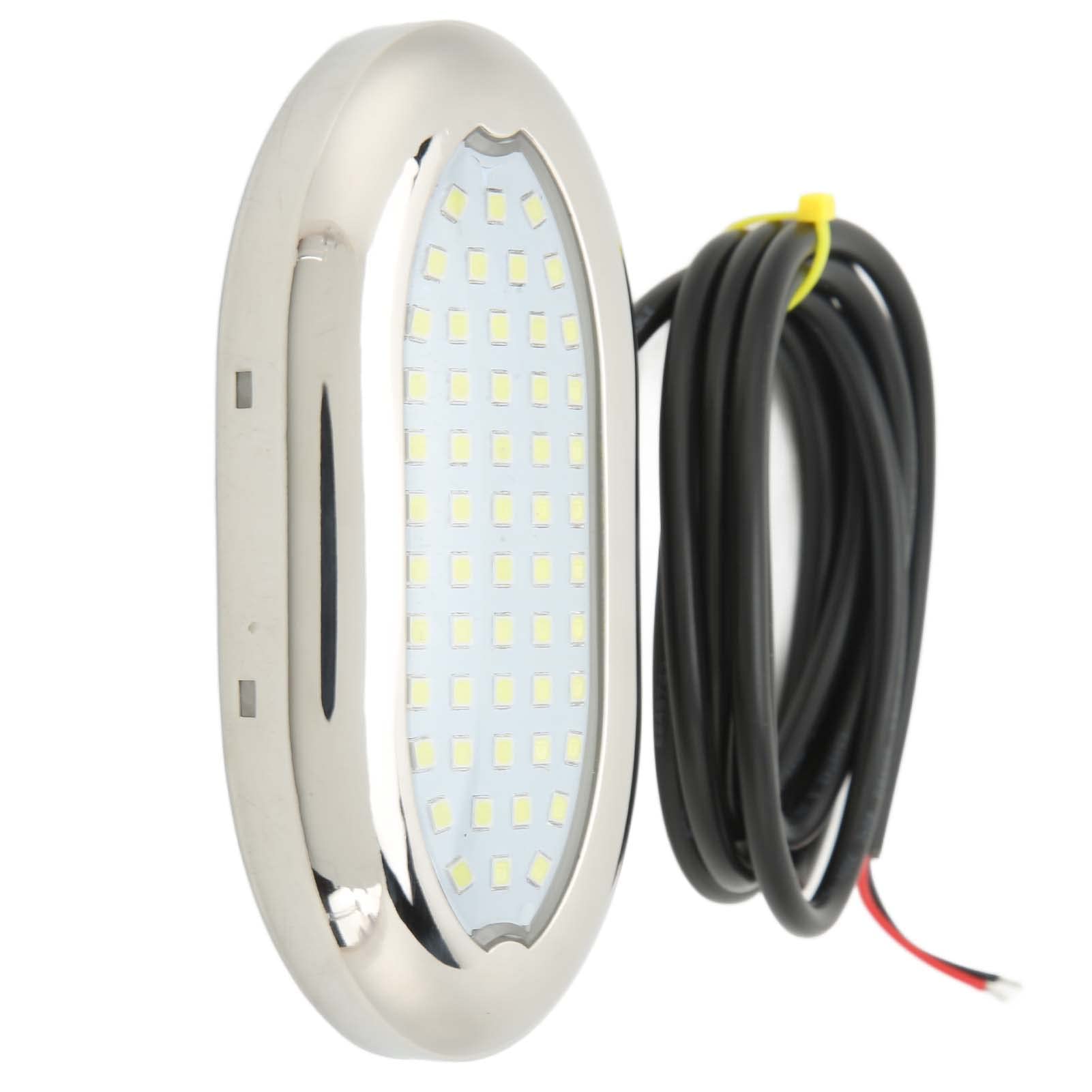 KIMISS 54 LED Boots-Unterwasserlicht, IP68 Yacht-Rücklichter für Wohnwagen, Wohnmobil, Badezimmer, Flur, 135° Beleuchtungswinkel, Geringe, Beständig, PC-Material, 316 Edelstahlring, von KIMISS