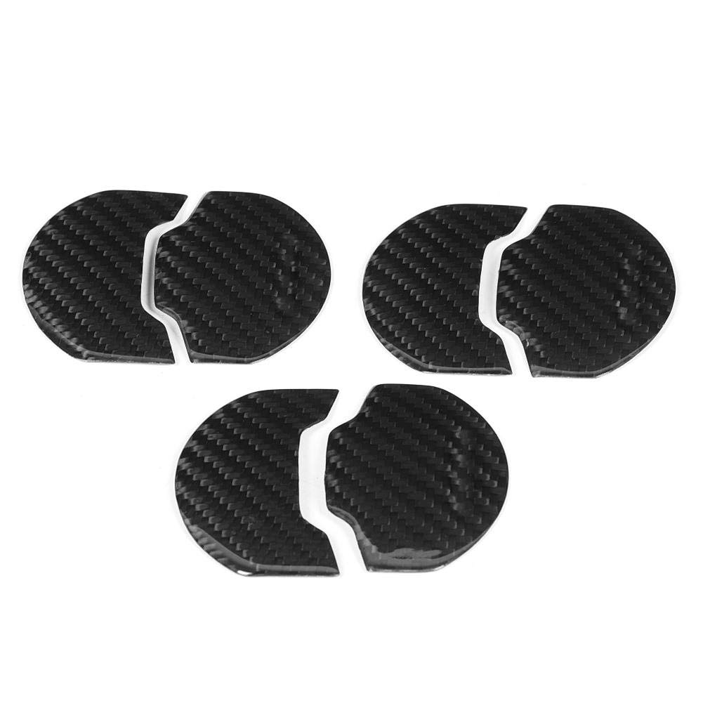 KIMISS 6Pcs Carbon Fiber Innenraum Air Vent Outlet Trim Aufkleber Fit für 2014-2018 von KIMISS