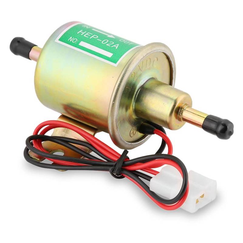 KIMISS 70L / Stunde Niederdruck-Elektrokraftstoffpumpe 12V Universal Inline Benzinpumpe Installationssatz HEP-02A von KIMISS