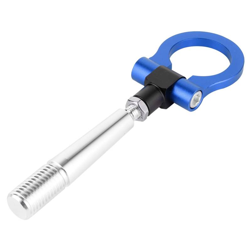 KIMISS Abschlepphaken, Tragbarer Hinterer Abschlepphaken für JDM Style Screw on Racing Abschleppöse Metallhakenring Passend für FX35 FX45 FX50 QX70 (Blau) von KIMISS