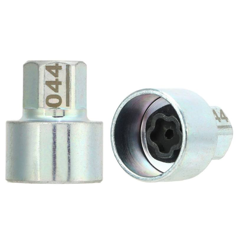 KIMISS Anti-Diebstahl-Lugnut-Stecknuss, Nabenschraube, Radschlossschlüssel Anti-Diebstahl-Lugnut-Stecknuss-Ersatz für 1 3 5 6 7Series X1 X2 X3 X4 X5 X6 Z4 052 (044) von KIMISS