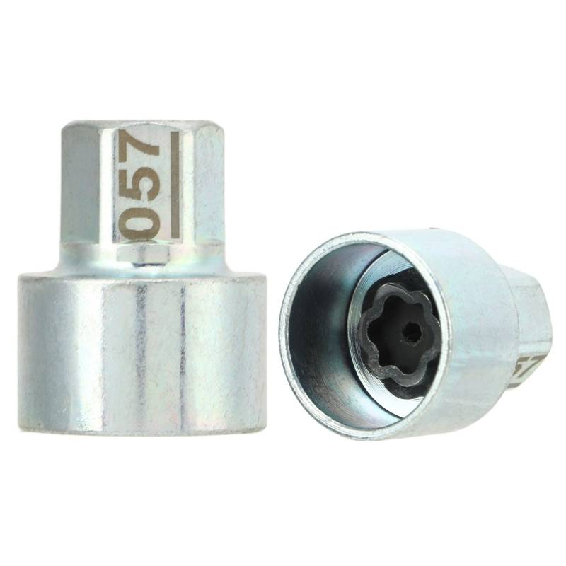 KIMISS Anti-Diebstahl-Lugnut-Stecknuss, Nabenschraube, Radschlossschlüssel Anti-Diebstahl-Lugnut-Stecknuss-Ersatz für 1 3 5 6 7Series X1 X2 X3 X4 X5 X6 Z4 052 (057) von KIMISS