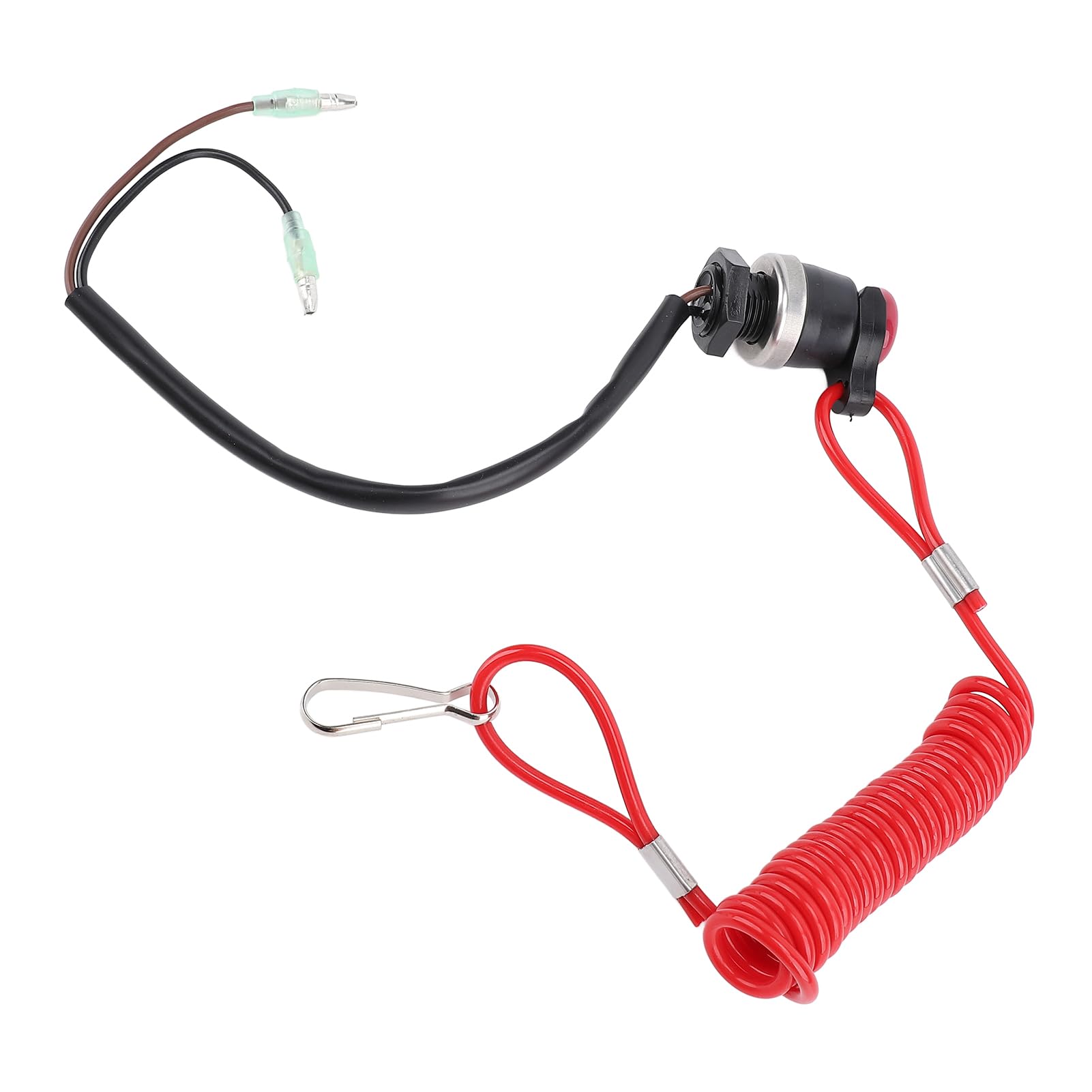 KIMISS Außenbord-Stoppschalter und Lanyard-Kit für RC5B, RC5C, RC5E, RC5F – Boot-Kill-Schalter-Anschluss, Tether-Sicherheitssystem von KIMISS