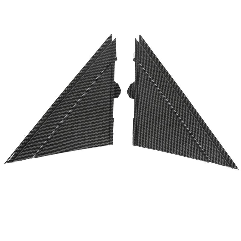 KIMISS Außenspiegel-Flaggen-Abdeckleiste, Türspiegelabdeckung 1SH17KX7AA Außenspiegel Links Rechts Triangle Plate Trim Ersatz für 500 2012-2017(Kohlefaser-Stil) von KIMISS