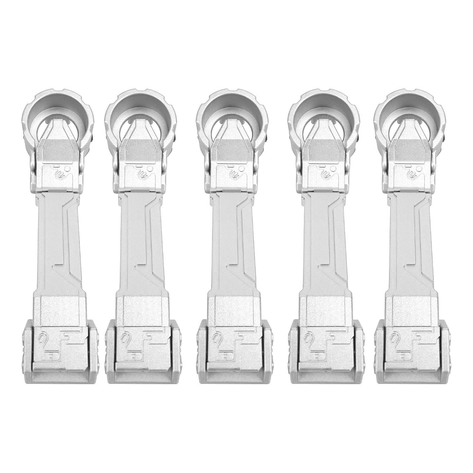 KIMISS Außentürgriff-Set aus Aluminiumlegierung für JK 2007–2017, Stilvolles 5-teiliges Mechanisches Ersatz-Türgriff-Set (Silver) von KIMISS