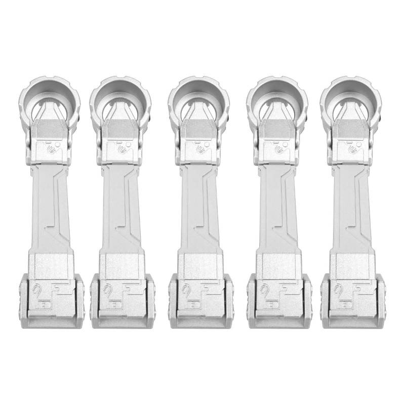 KIMISS Außentürgriff-Set aus Aluminiumlegierung für JK 2007–2017, Stilvolles 5-teiliges Mechanisches Ersatz-Türgriff-Set (Silver) von KIMISS