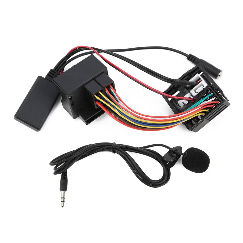 KIMISS Auto-Audio-Musikadapter, Mikrofonadapter Auxiliary Audio Wire 150cm/59in Länge AUX Bluetooth Adapter für RNS 510/RCD 300 von KIMISS