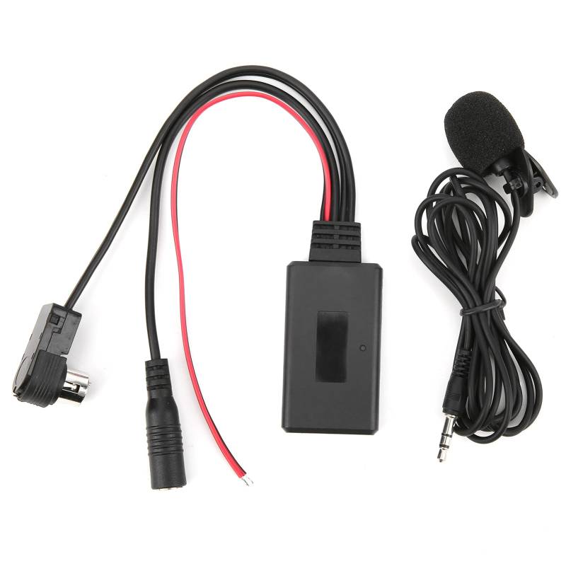 KIMISS Auto Bluetooth 5.0 AUX Adapterkabel Bluetooth 5.0 Empfänger mit Mikrofon Freisprechanruf Ersatz für Alpine CDA-9857 CDA-9886 CDA-117 von KIMISS