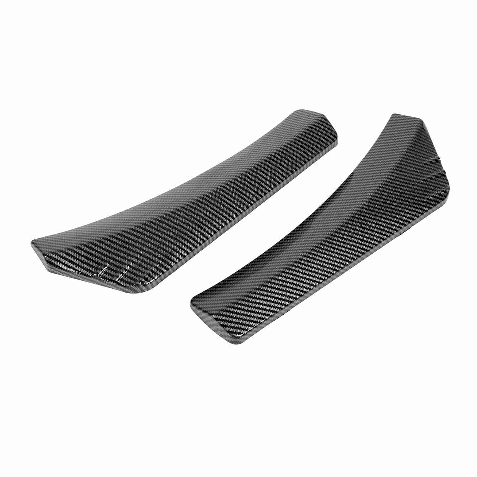 KIMISS Auto Frontlippensplitter - 2pcs Frontstoßstange Lippenschutz für Universelle Autos mit Hoher Temperatur (Kohlefaser-Stil) von KIMISS