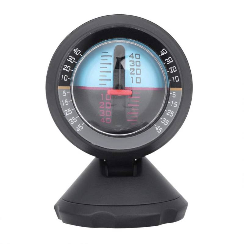 KIMISS Auto-Neigungsmesser, Fahrzeugwinkel-Neigungs-Neigungsanzeige Füllstandsmessgerät Balancer Meter Gradient Finder Tool Neigungsanzeige von KIMISS