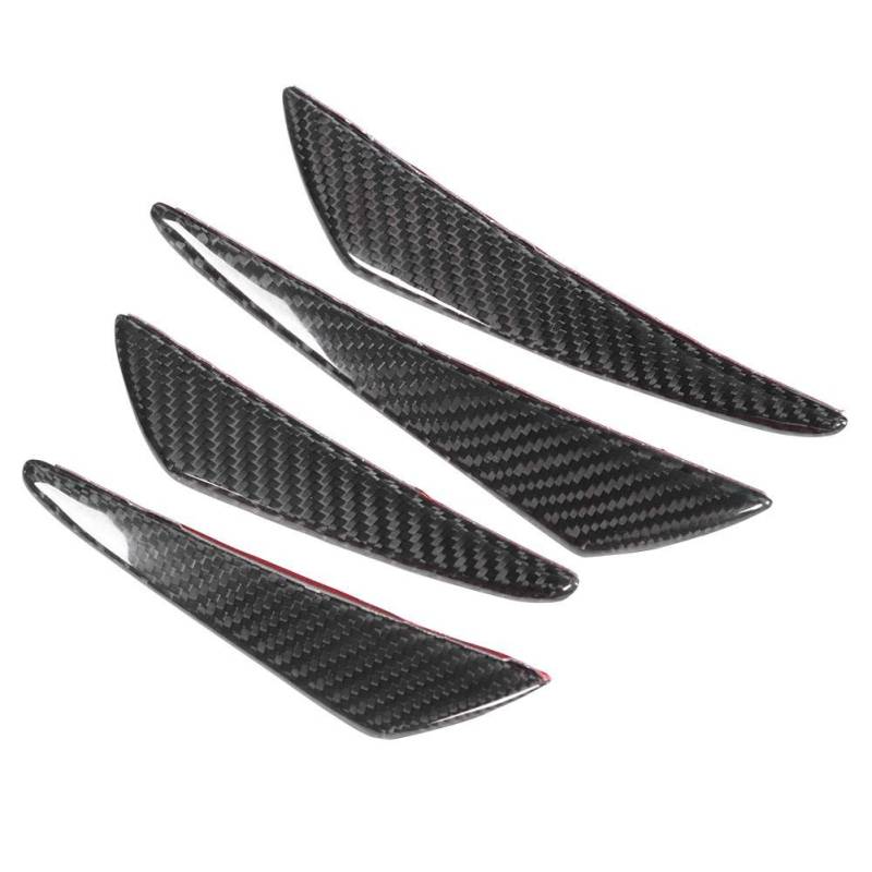 KIMISS Bumper Canards, 4 Teile/satz Universal Carbon Bumper Canards Lip Spoiler von KIMISS