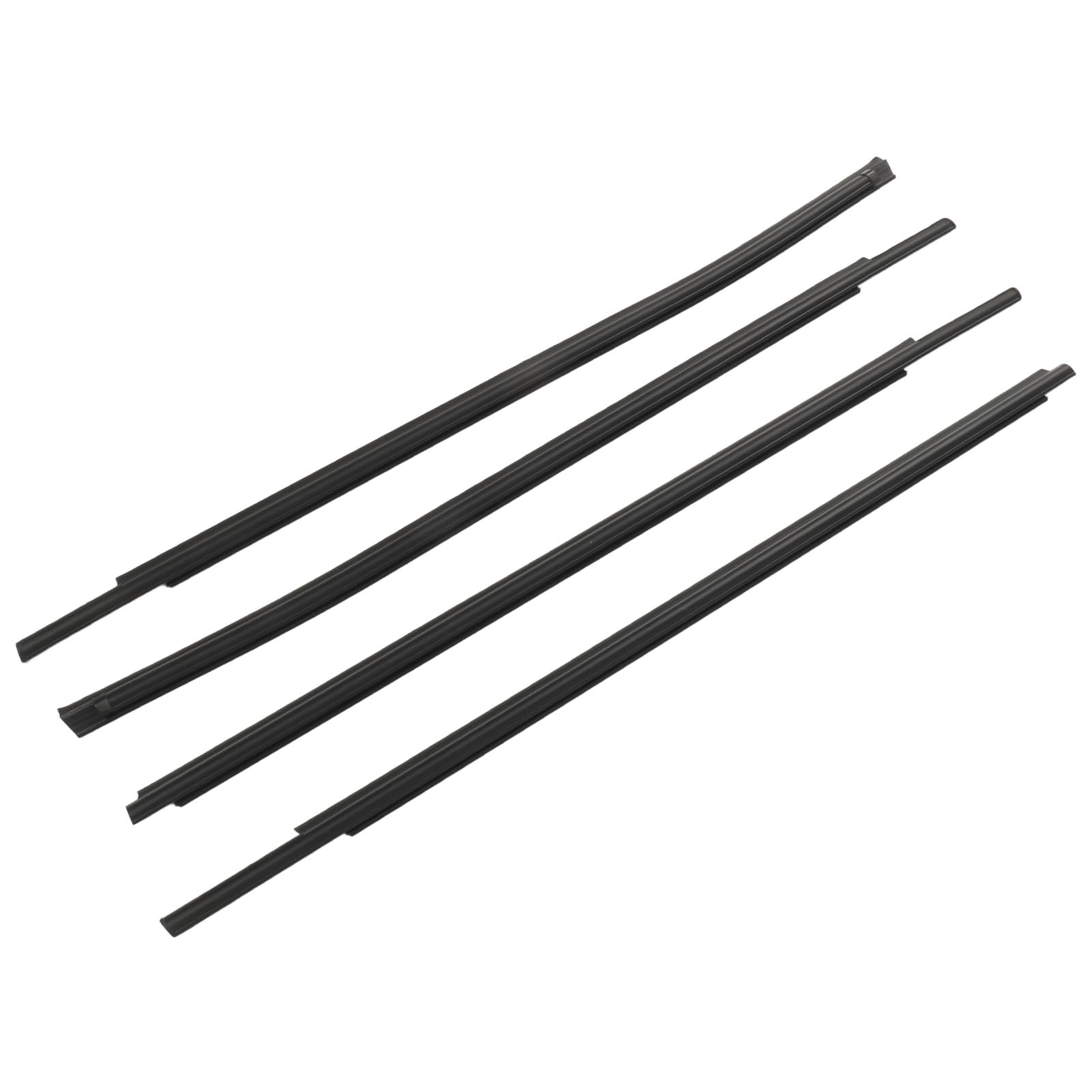 KIMISS Fensterverkleidung für | 4PCS Dichtungsstreifen für 2007-2020 Double Cab Ersatz #68160-0C020 68210-0C020 68163-0C010 68164-0C010 von KIMISS