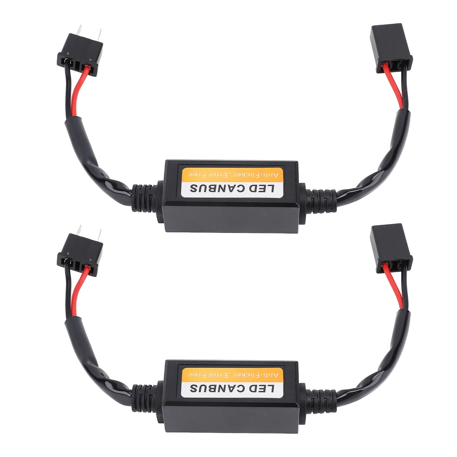 KIMISS H7-Canbus-Fehler-LED-Decoder, Anti-Flicker-Plug-and-Play für LED-Scheinwerfer, Wasserkabelbaum für Alle H7 von KIMISS