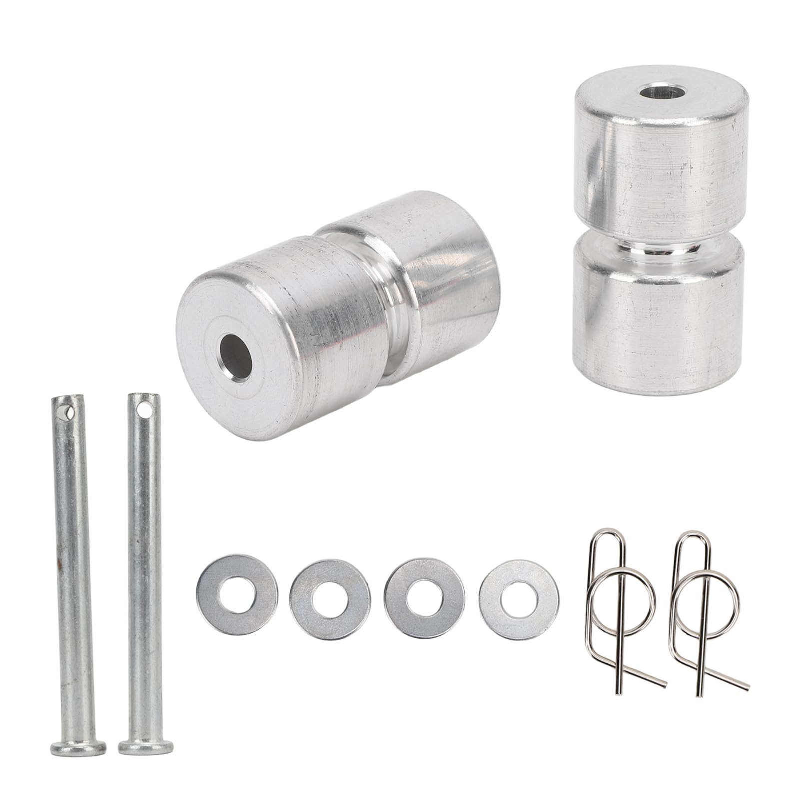 KIMISS Heckklappen-Hebehilfe-Rollen-Set. Ersatzrollen aus Aluminiumlegierung für Anhänger-Hebehilfe. Enthält Stifte, Unterlegscheiben und Ringe von KIMISS