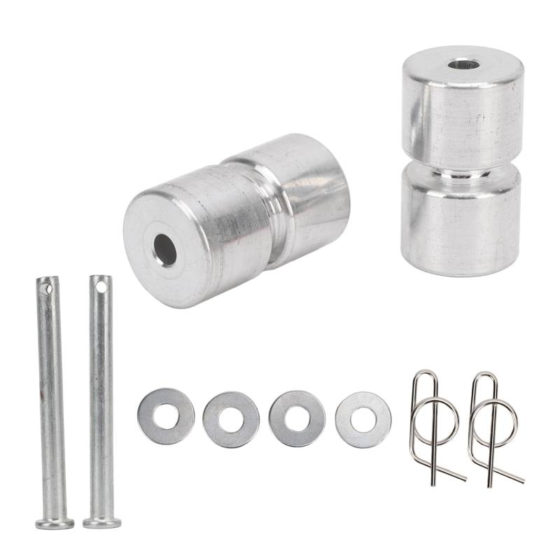 KIMISS Heckklappen-Hebehilfe-Rollen-Set. Ersatzrollen aus Aluminiumlegierung für Anhänger-Hebehilfe. Enthält Stifte, Unterlegscheiben und Ringe von KIMISS