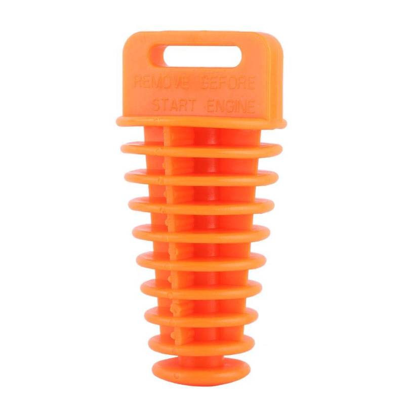 KIMISS Motorrad-Abgasschalldämpferstecker, Dirt Bike ATV Quad 2/4 Hub Schalldämpferrohr Abgasschalldämpfer Bung Wash Plug(Orange) von KIMISS