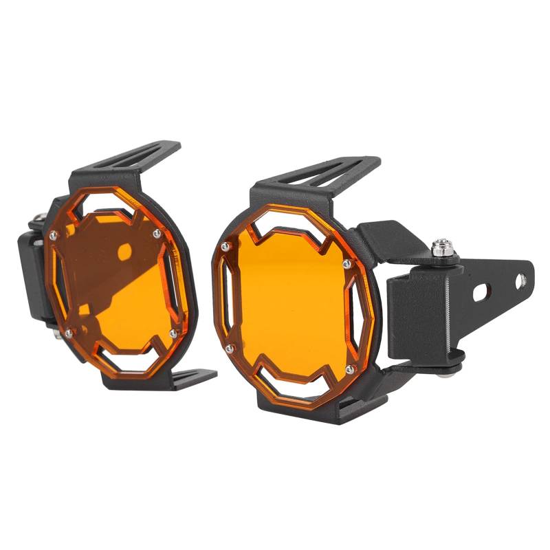 KIMISS Motorrad-Nebelscheinwerfer-Schutzschraube, LED-Lampen-Schutzabdeckung, passend für R1200GS/R1250GS Adventure LC Etc (Orange) von KIMISS