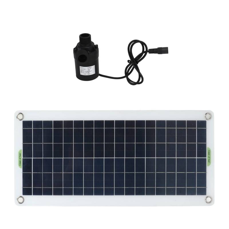 KIMISS Solar-Wasserpumpen-Kit, 30 W, Polykristallines Silizium, 800 L Pro Stunde, Saugleistung, Passend für Wohnmobil, Gewächshaus, Camping, Gr von KIMISS