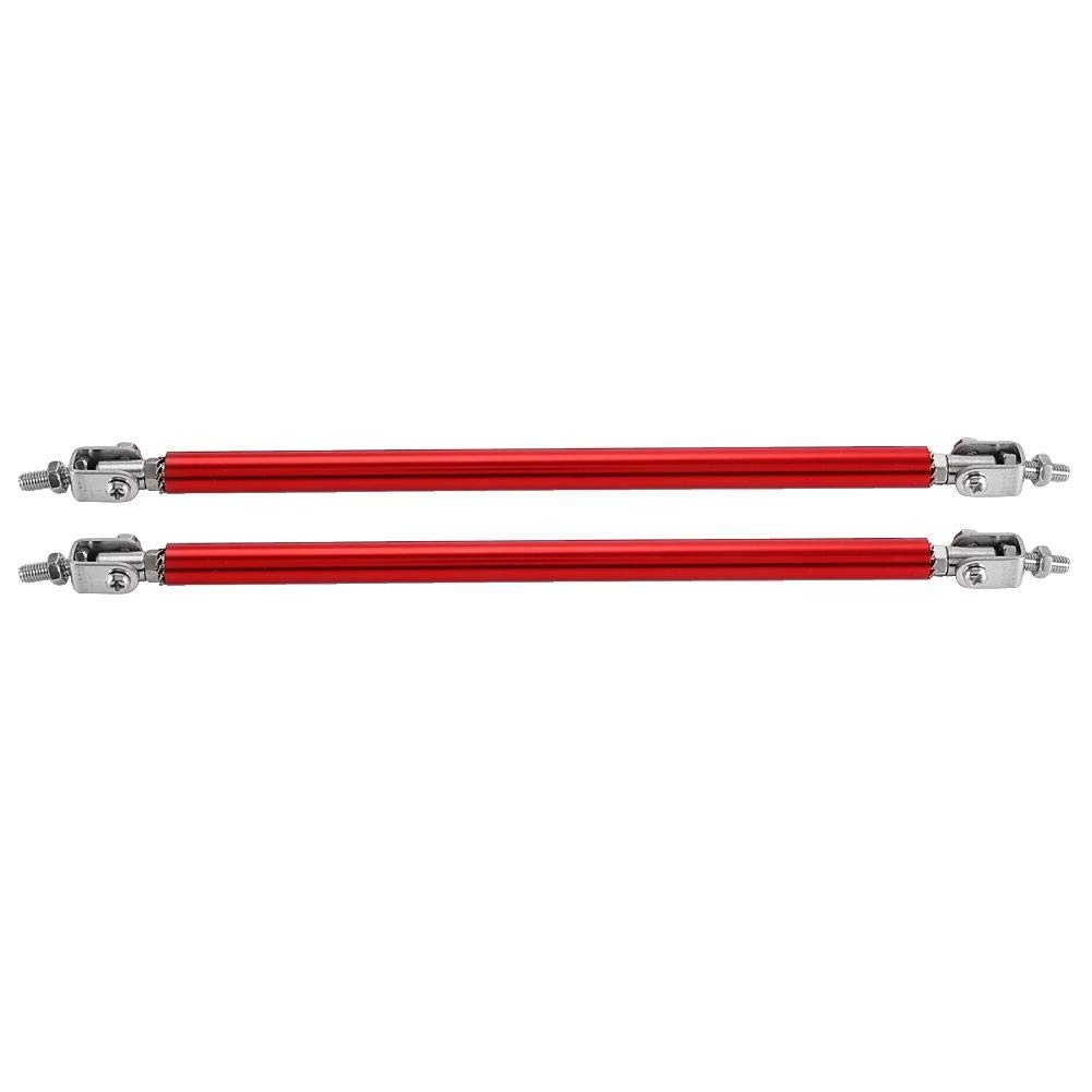 KIMISS Stützstangen 1 Paar 20 cm Auto Aluminium Frontstoßstange Stützstange Auto Modifikation Stützstange Stoßstangenhalterung(Rot) von KIMISS