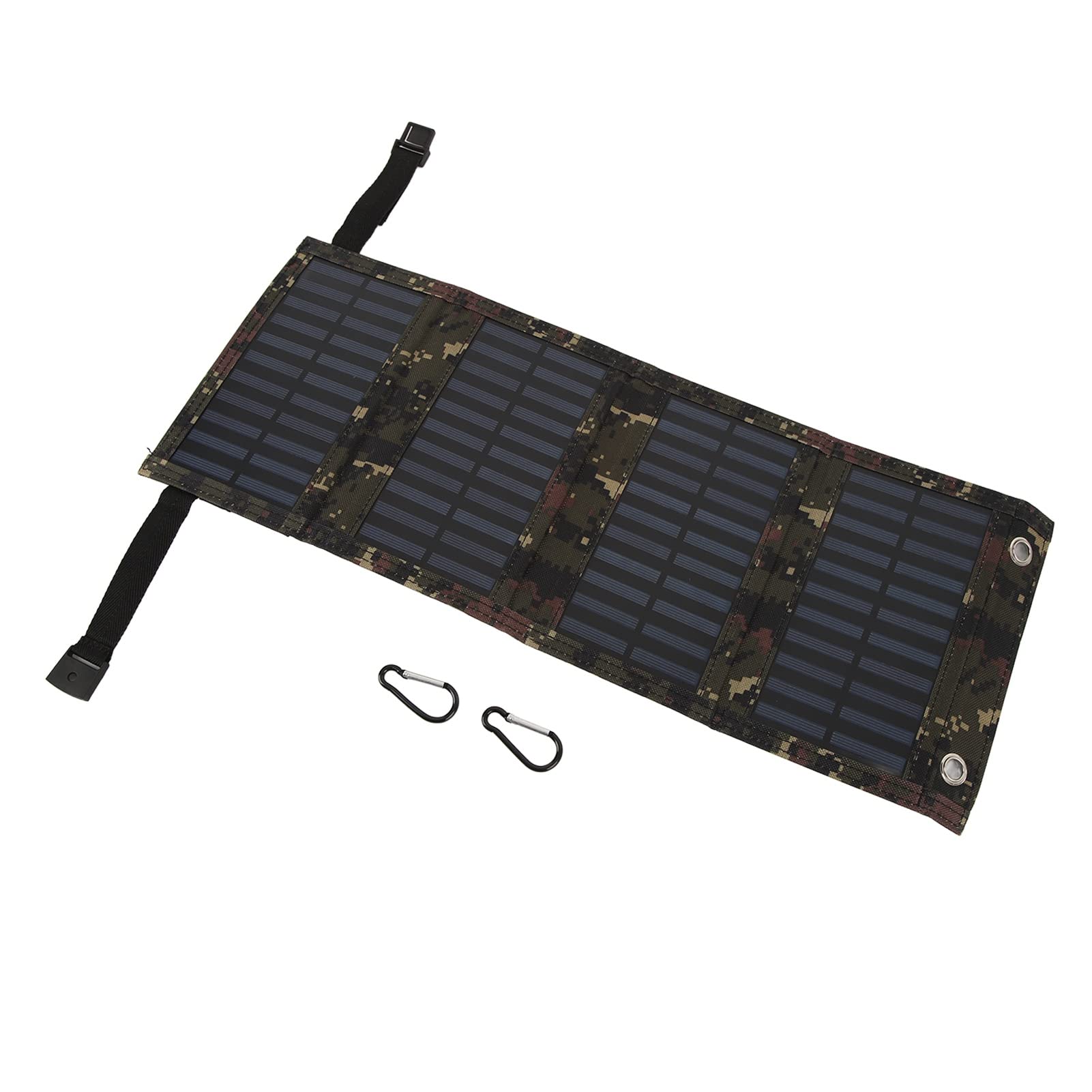 KIMISS Tragbares Faltbares Solarpanel 20 W Monokristallin mit USB-Anschluss IP65 Wasserdicht für Camping-Aktivitäten Im Freien (Tarnung) von KIMISS