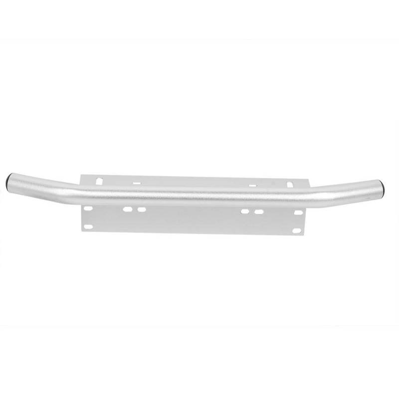 Kennzeichenhalter-KIMISS Kennzeichenhalter, Universal Aluminiumlegierung Frontstoßstange Kennzeichenhalter Frontschutzbügel Halterung Offroad Light Bar(Silber) von KIMISS