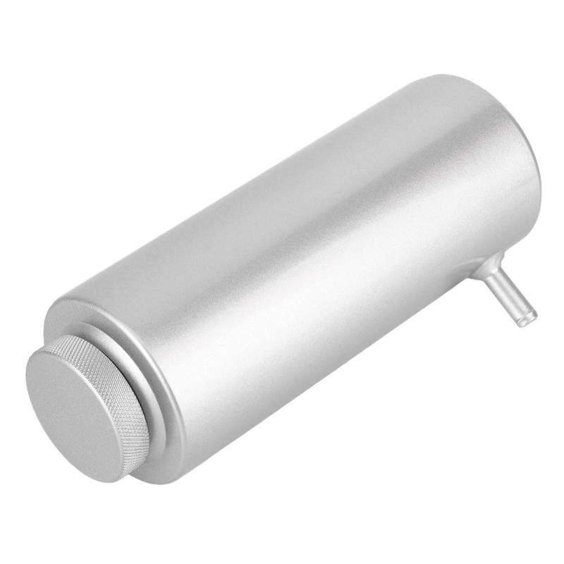 Kühler-Kühlmittel-Überlauf-Puke-Tank, Kühler-Kühlmittel-Aluminium-Auffangbehälter, 80 Ml Überlaufbehälter, Automobil, Universell (Silber) von KIMISS