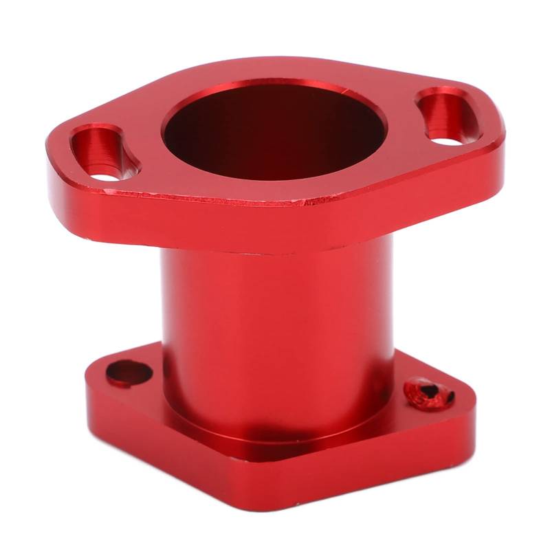 Luftansaugkrümmer, KIMISS 22 Mm CNC-Aluminiumlegierung, Luftansaugkrümmermanschette für Moto Mini Bike Go Kart VM22 Vergaser (rot) von KIMISS