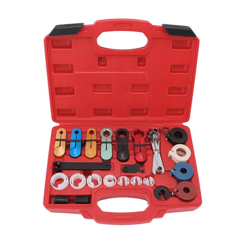 Master Quick Disconnect Tool Set, 26-teiliges Leitungstrennwerkzeug-Set für AC-Kraftstoffübertragungssysteme, für Mechaniker für AC-Kraftstoffleitungs-Getriebeölkühler-Leitungstrennungen von KIMISS