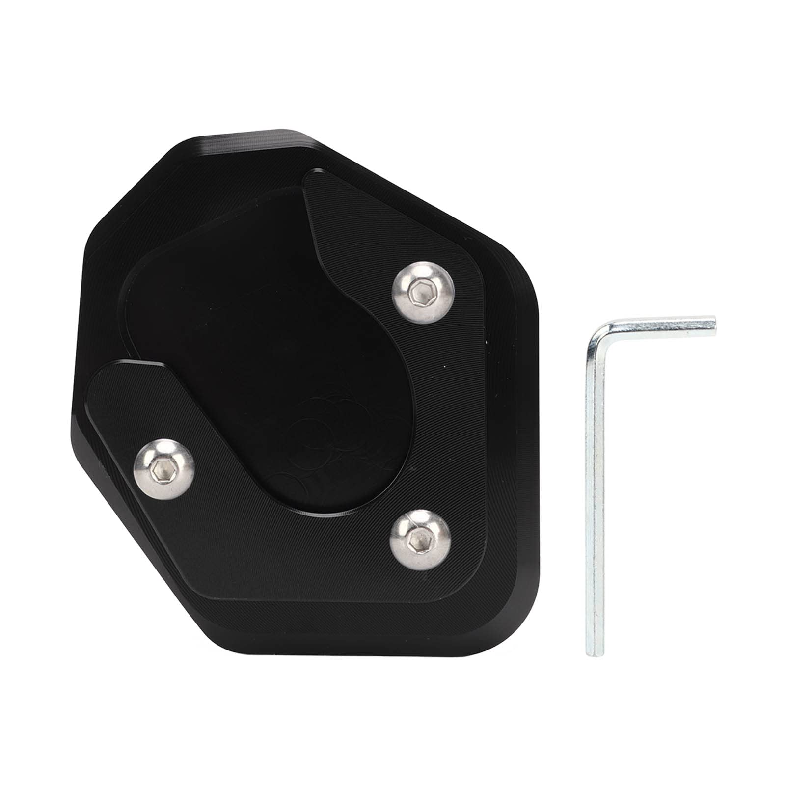 Motorrad Kickstand Extender Fuß Seitenständer Extension Pad Stützplatte Ersatz für CFMOTO 800MT 2020-2023 CNC Aluminium Heavy Duty (Schwarz) von KIMISS