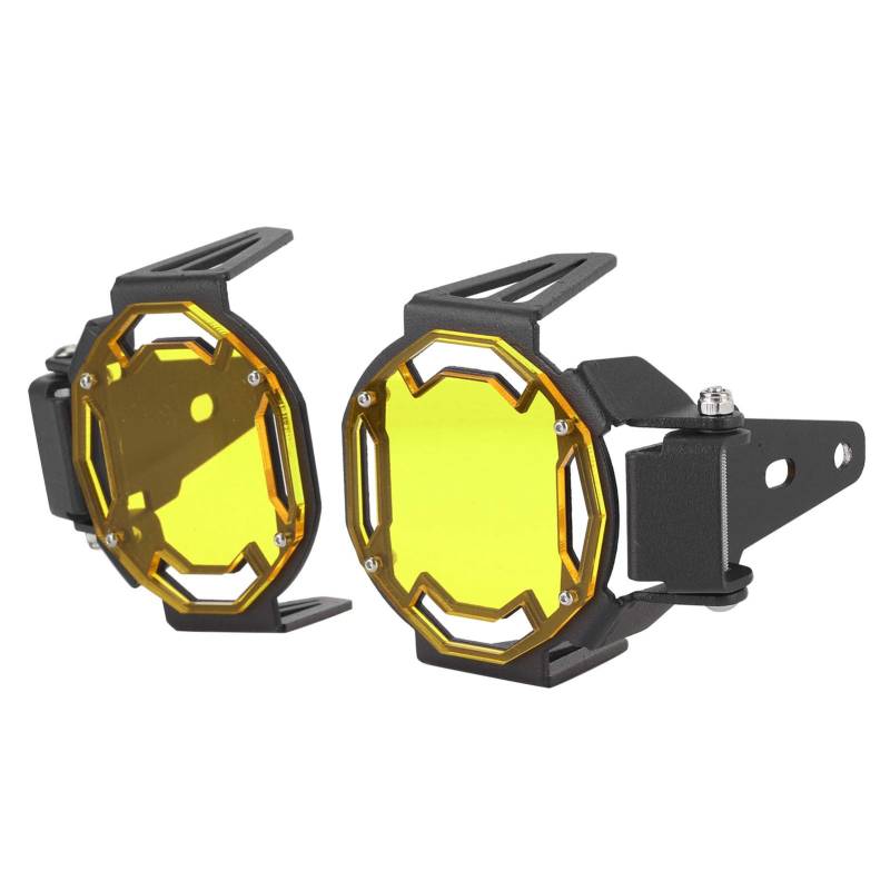 KIMISS Motorrad Nebelscheinwerfer Schutz, Motorrad Nebelscheinwerfer Schutzabdeckung LED Lampenschutz LED-Lampen-Schutzhülle für R1200GS / R1250GS Adventure LC Usw(Gelb) von KIMISS