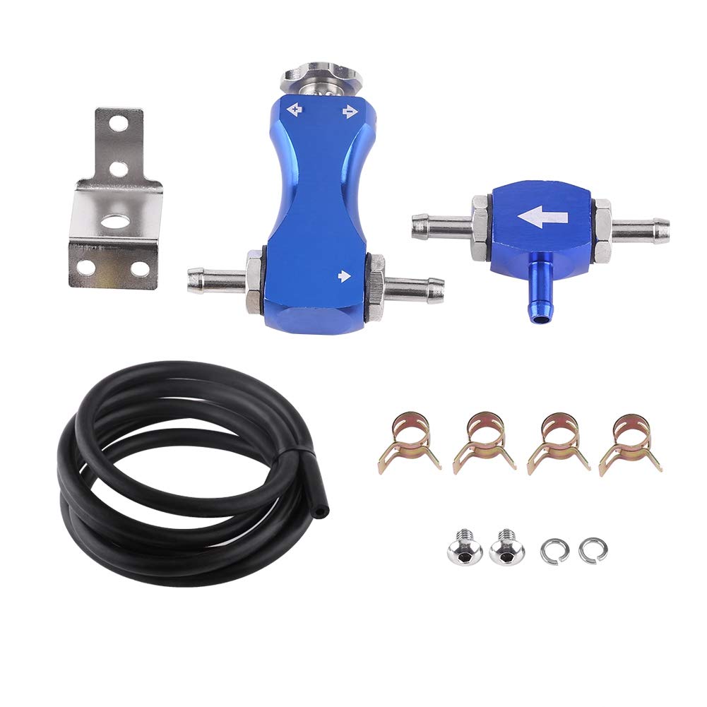 Turbo Controller Boost Controller, KIMISS Einstellbares Auto Manueller Turbo Boost Controller Kit Bypassventil Blauer Turbo Motor Controller für Hohe Motoreffizienz von KIMISS