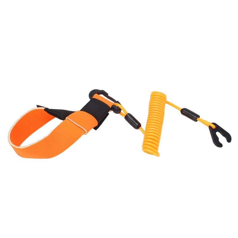 Universelles Boots-Kill-Schalter-Lanyard Nr. 5, Wasserdichter Außenbordmotor-Motor-Abschaltschalter für Hidea, für Parsun, für Painier Motor-Notaus-Zubehör (ORANGE) von KIMISS