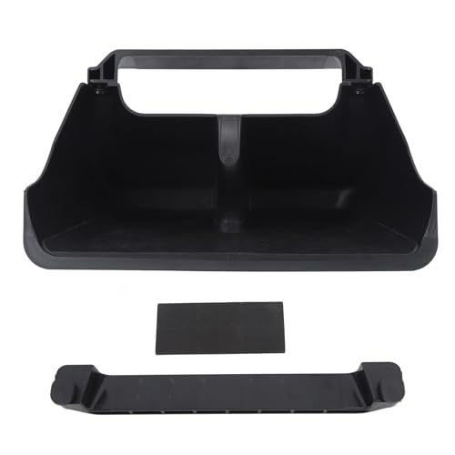 Unter Dem Bildschirm Aufbewahrungsbox Mittelkonsole Organizer Ablage Armaturenbrett Organizer Taschentuchhalter Ersatz für Model Y (Schwarz) von KIMISS