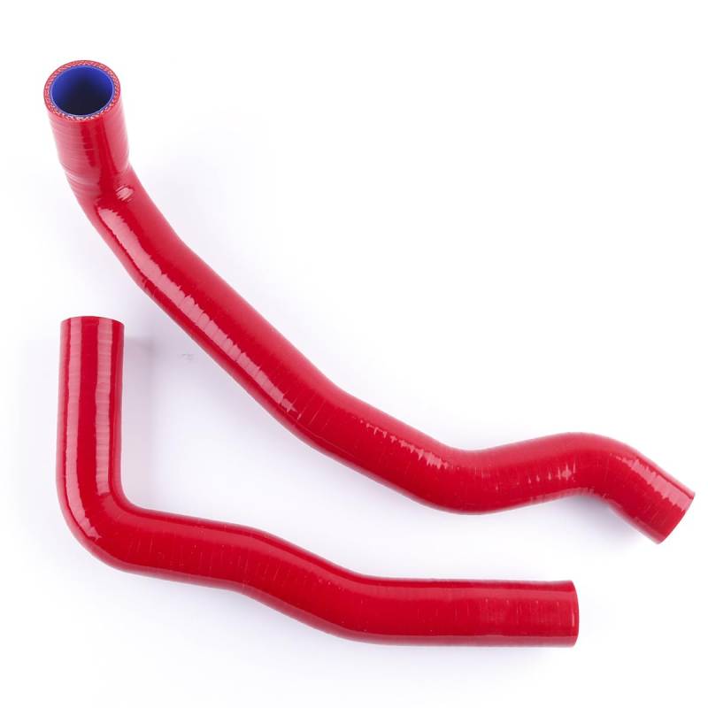 2PCS 3PLY kompatibel mit Toyota1 Mark II JZX100 Cresta1 1JZ-GTE 1JZGTE 1996-2000 1997 1998 1999 Auto Silikon Kühlerschlauch Kit Rohr(Red) von KIOOS