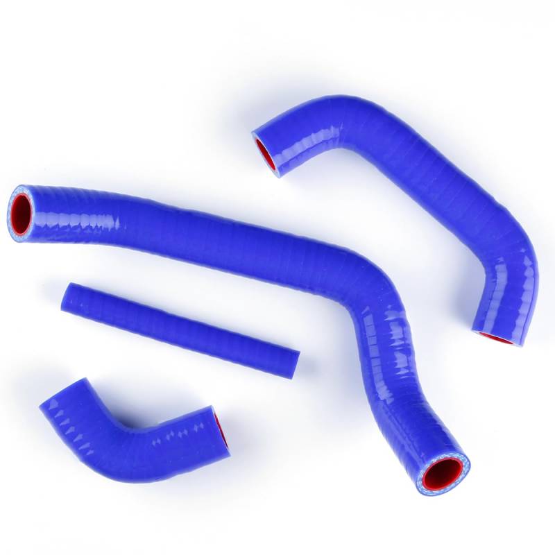 4PCS 3PLY for Suzuki250 RM250 RM 250 1983-1986 1984 1985 Silikon Kühler Schläuche Kit Rohr Motorrad ersatz Teile(Blue) von KIOOS