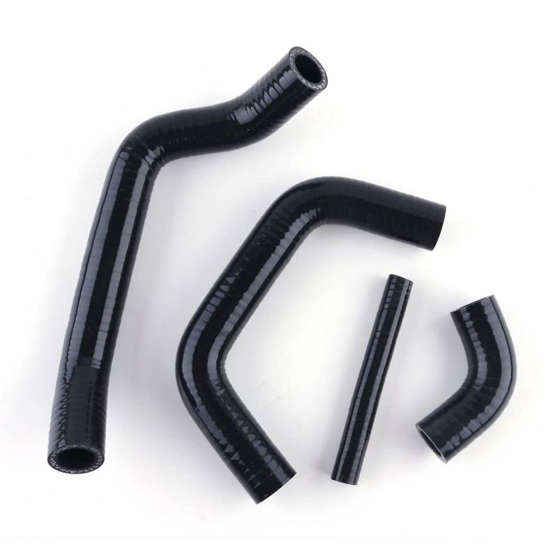 4PCS 3PLY for Suzuki250 RM250 RM 250 1983-1986 1984 1985 Silikon Kühler Schläuche Kit Rohr Motorrad ersatz Teile(Noir) von KIOOS