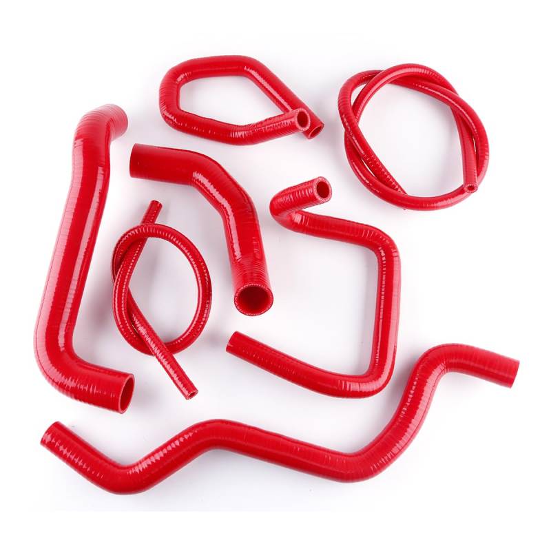 7PCS 3PLY for 2002-2008 kompatibel mit Falcon6 BA BF XR6 Turbo Silikon Kühlmittel Kühler Schlauch Kit Rohr Oberen und Unteren 2003 2004 2005 06 07(Red) von KIOOS